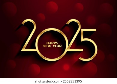 happy new year 2025 background for social media post vector