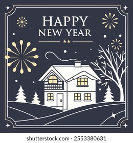 Happy new year 2025 background
