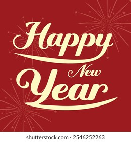 Happy new year 2025 banner vector design