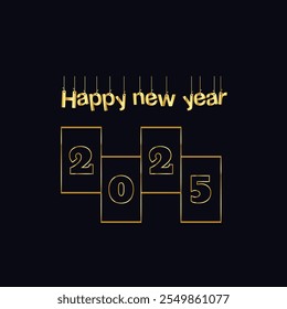 Happy new year 2025. Happy new year banner. Chinese new year.
Premium vector design 2025. New Year greetings and celebrations.