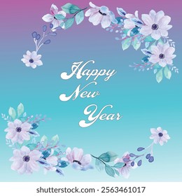 Happy new year 2025 banner background
