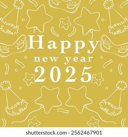 happy new year 2025 card