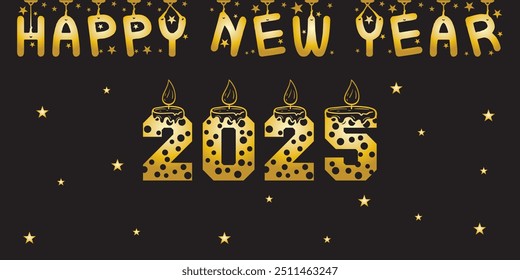 happy new year 2025 celebration. Premium vector unique and clean design.eps10