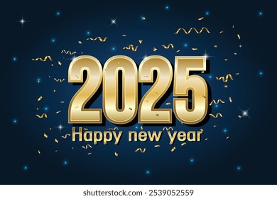 Happy New Year 2025 Celebration Design
