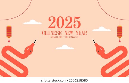 happy new year 2025, Chinese new year, year of the snake, Chinese zodiac snake. 