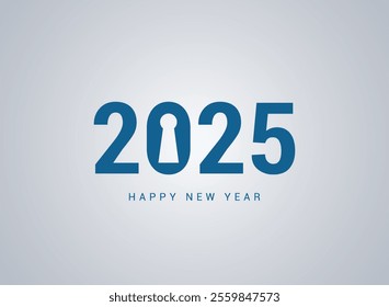 Happy new year 2025 creative concept. New year 2025 creative design for banner, poster vector illustration.