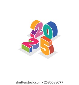 Happy New Year 2025 Creative Concept Design