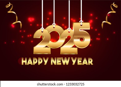 Happy New Year 2025 Design. 