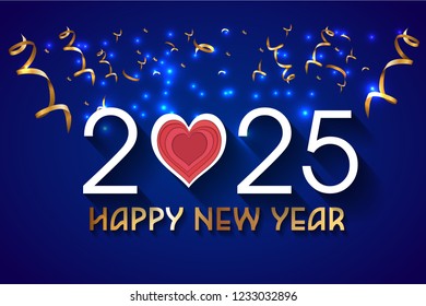 Happy New Year 2025 Design. 