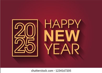 Happy New Year 2025 Design.
