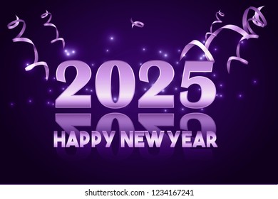 Happy New Year 2025 Design Stock Vector (Royalty Free) 1234167241 ...