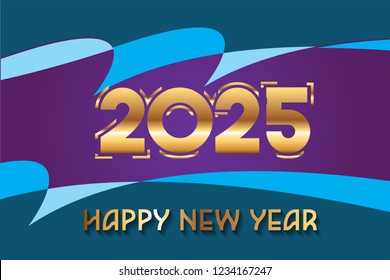 Happy New Year 2025 Design.