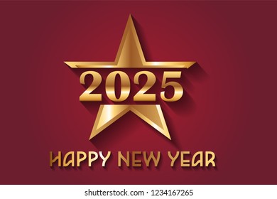 Happy New Year 2025 Design.