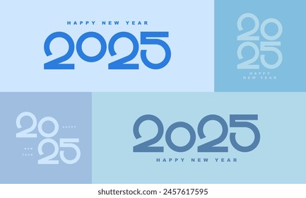Happy new year 2025 design. Premium vector design for poster, banner, greeting and new year 2025 celebration.