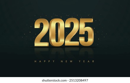 Happy New Year 2025 design template 2025 New Year celebration