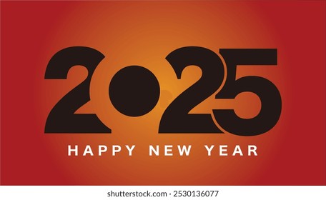 Feliz Ano Novo 2025 modelo de design