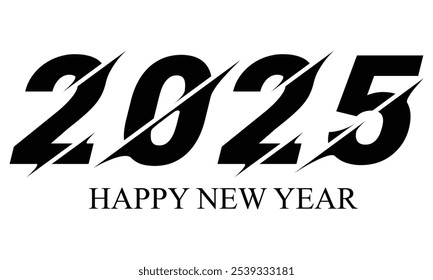 Happy new year 2025 design. Premium vector design 2025.