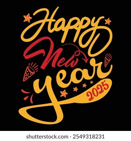 Happy New Year 2025  Design, Happy New Year  Design