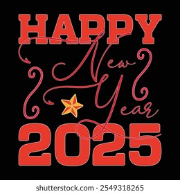 Happy New Year 2025  Design, Happy New Year  Design