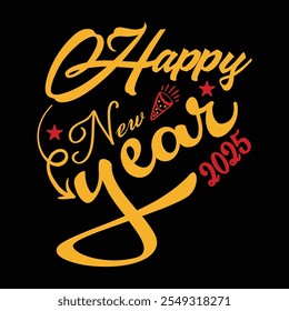 Happy New Year 2025  Design, Happy New Year  Design