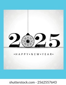 Happy New Year 2025 design