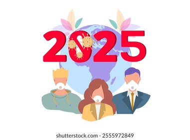 Happy new year 2025. New year of new discoveries and achievements.	