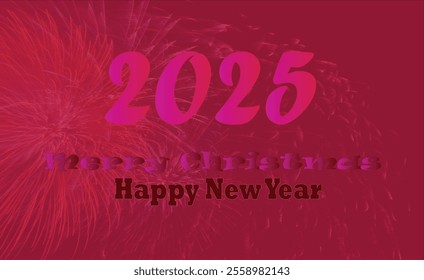 Happy New Year 2025, everyone is peaceful and happy