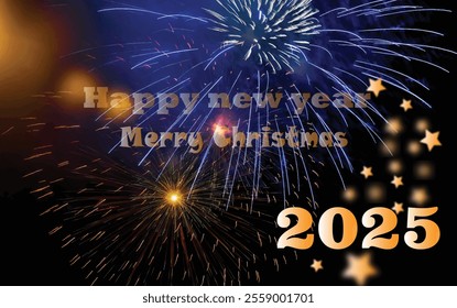 Happy New Year 2025, everyone is peaceful and happy