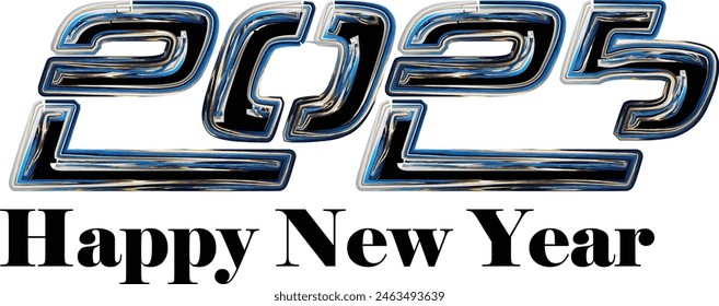 Happy New Year 2025. Festive background for your design. Vector