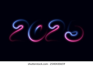 Happy New Year 2025, 2025 Happy New Year, Gradient Color