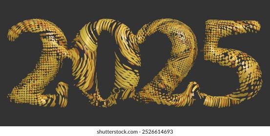  Happy New Year 2025 Grunge .Black and white.3d Urban Vector Texture Template. Dark Messy Dust Overlay Distress Background. Easy To Create Abstract Dotted, Scratchedg