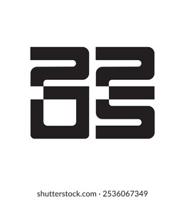 happy new year 2025 logo vector eps