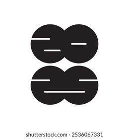 happy new year 2025 made of circle vector eps