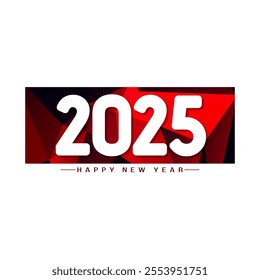 Happy New year 2025 modern decorative background vector
