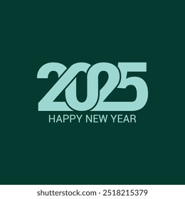 Feliz ano novo 2025. Cartaz de Ano Novo 2025, banner, folheto, brochura, design de modelo. Ano Novo celebração design plano e simples relacionado a 2025. 
Design exclusivo e luxuoso para o ano novo.