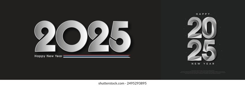 Happy New Year 2025. Set of new year number designs 2025 with different concepts make a good choice from the best.