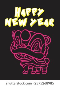 happy new year 2025 with snake zodiac illustration for chinese new year events