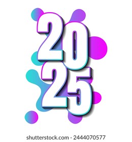 happy new year 2025 with spalsh