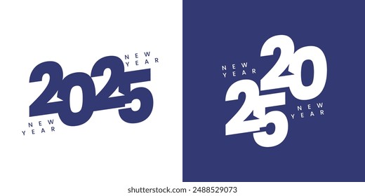 Happy new year 2025 template design