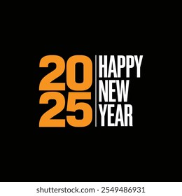 Happy New Year 2025 Template.