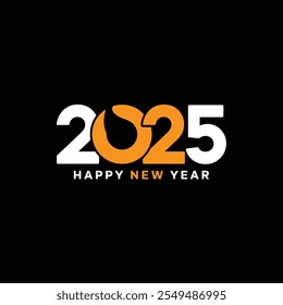Feliz Año Nuevo 2025 Plantilla.