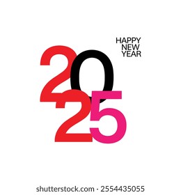 Happy New Year 2025 Template Design