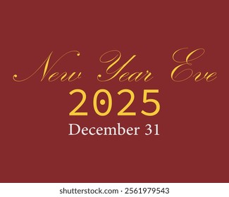 Happy New year 2025 template new design for celebration New Year. Illustration for add or poster, easily cutomize this design