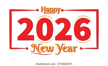Feliz año nuevo 2025 tipografía de texto elemento de diseño flyer diseño de Anuncio