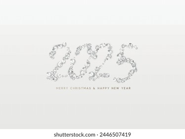 Happy new year 2025. vector illustration