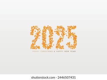 Happy new year 2025. vector illustration