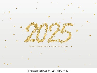 Happy new year 2025. vector illustration