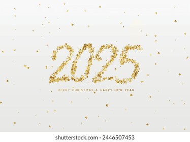 Happy new year 2025. vector illustration