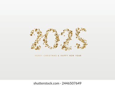 Happy new year 2025. vector illustration