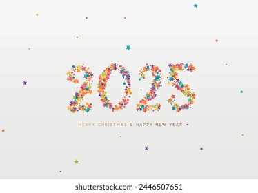 Happy new year 2025. vector illustration